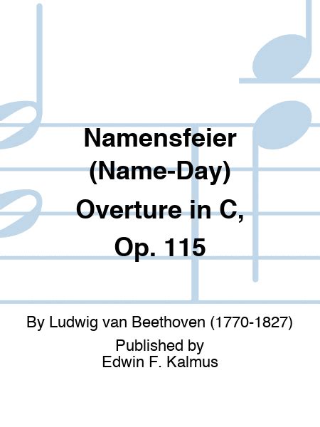 beethoven name day overture.